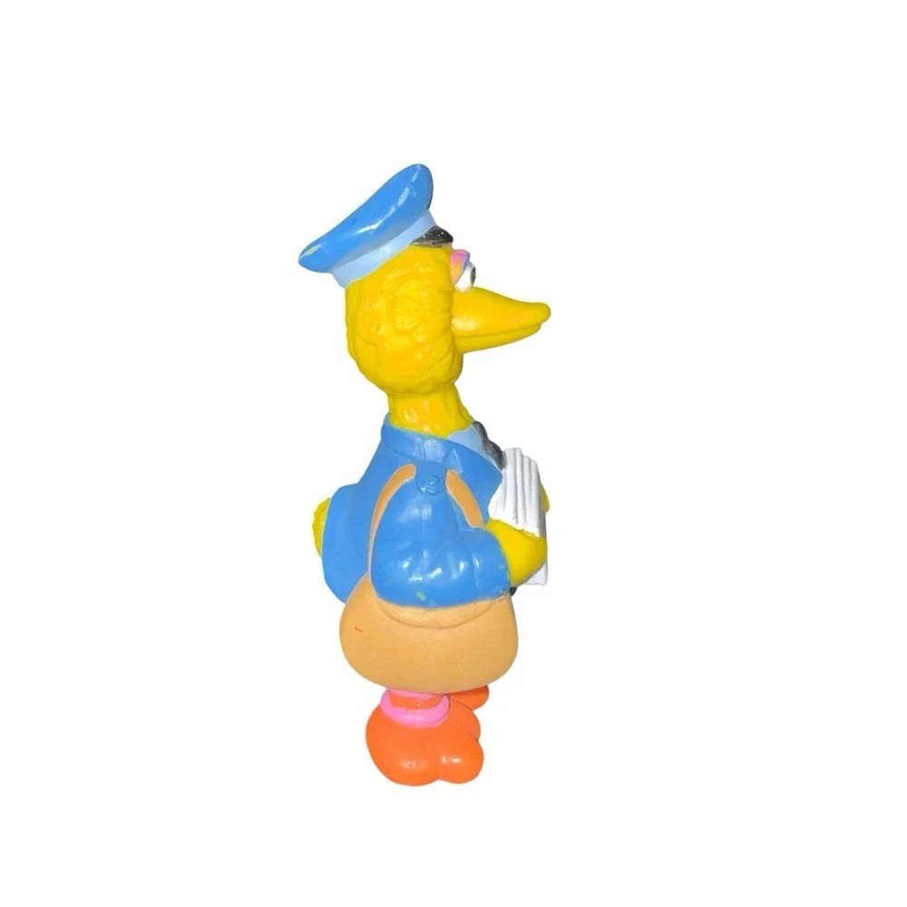 Vtg Applause Sesame Street Mailman Big Bird PVC Figure Cake Topper Rare‎ Sz. 4